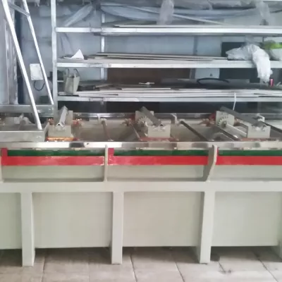 Mesin pelat barel Slider mesin kepala ritsleting dengan pistol perak emas mesin pembuat Slider ritsleting warna kustom