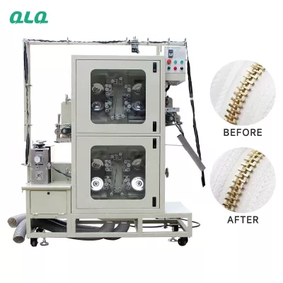 QLQ-C8P otomatis mesin chamfer ritsleting logam (8 kepala)