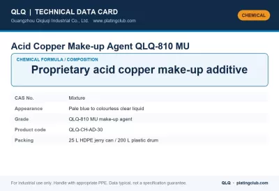 Acid Copper Make-up Agent QLQ-810 MU