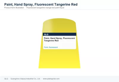 Paint, Hand Spray, Fluorescent Tangerine Red