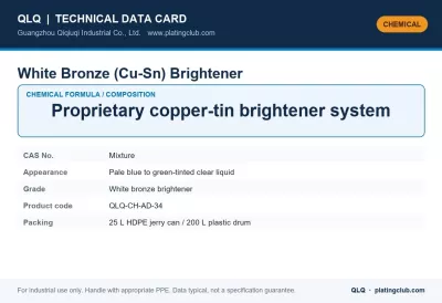 White Bronze (Cu-Sn) Brightener
