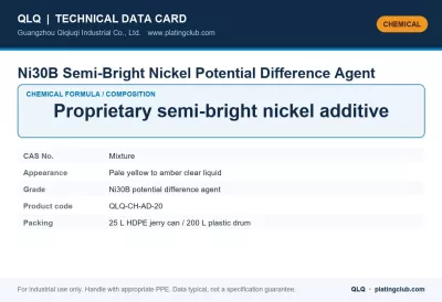 Ni30B Semi-Bright Nickel Potential Difference Agent