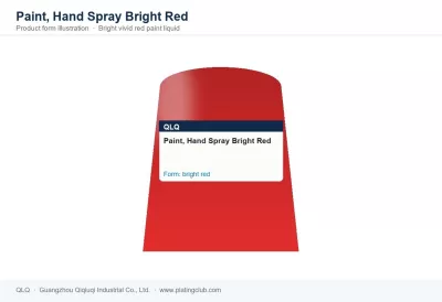 Paint, Hand Spray Bright Red