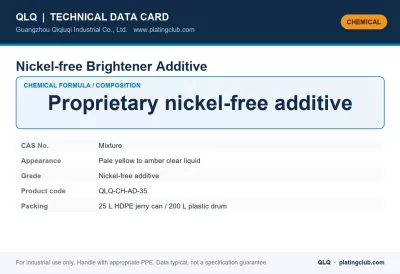 Nickel-free Brightener Additive