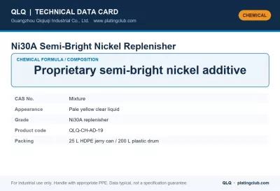 Ni30A Semi-Bright Nickel Replenisher