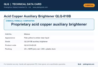 Acid Copper Auxiliary Brightener QLQ-810B