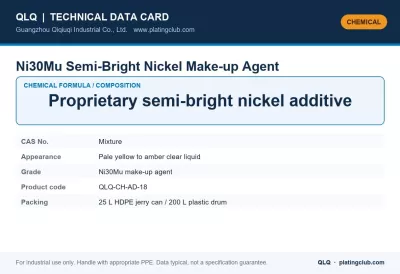 Ni30Mu Semi-Bright Nickel Make-up Agent