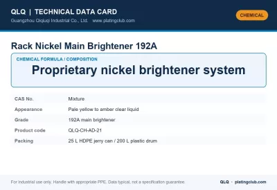 Rack Nickel Main Brightener 192A