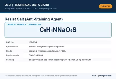 Resist Salt (Anti-Staining Agent)