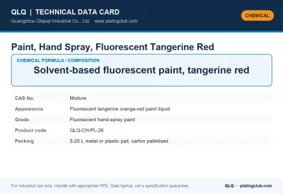 Paint, Hand Spray, Fluorescent Tangerine Red