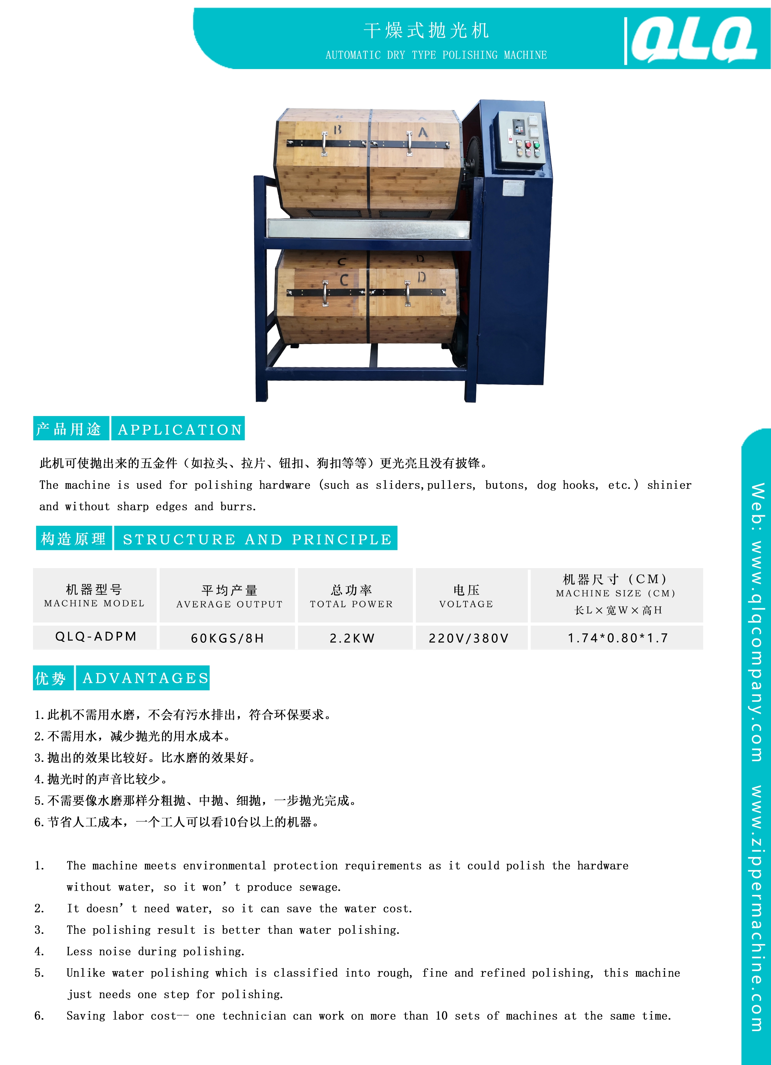 QLQ-ADPM Automatic Dry Type Polishing Machine - machine photo 2