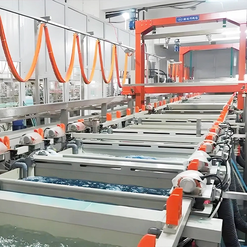 Automatic barrel plating production line for zinc alloy small parts