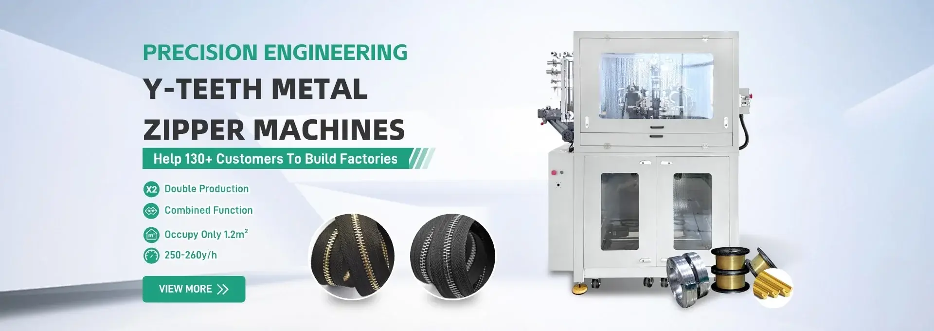Y-TEETH METAL ZIPPERMACHINESslider_item_2