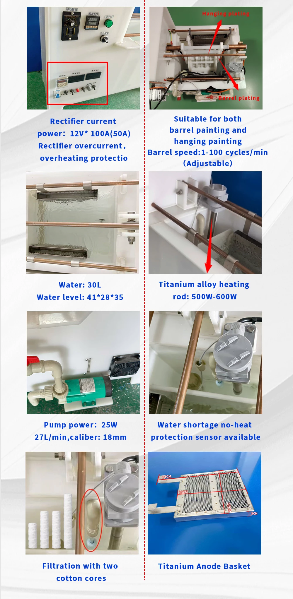 Small Roll plating and hanging plating machine - machine photo 2