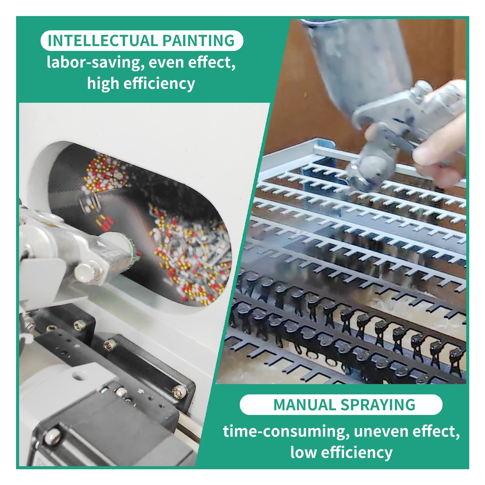 The advantages of barrel painting are more competitive than hand painting.