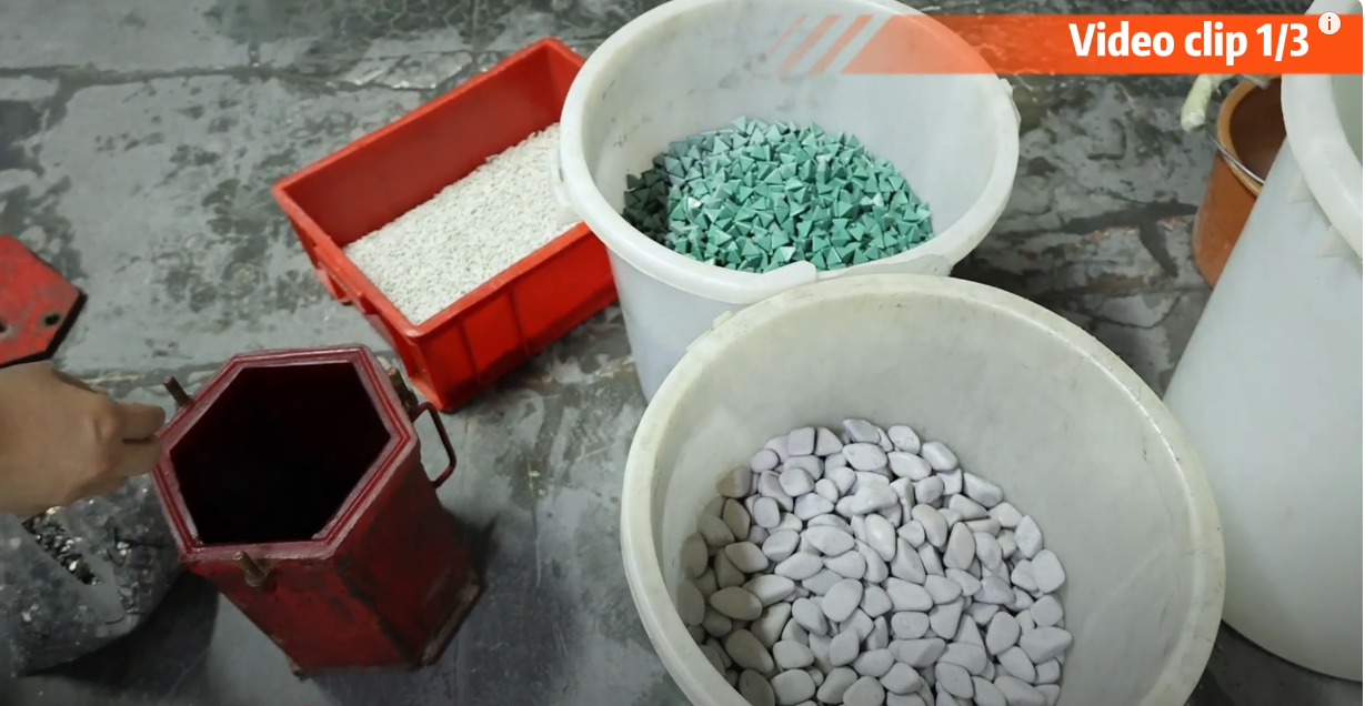Preparation of polishing stones and polishing liquids 1