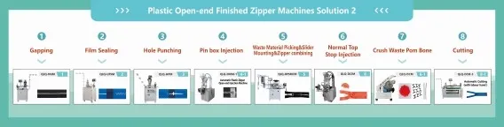 How to Make Plastic Open-end Finished Zipper with Pin Pin (Solution 1)
