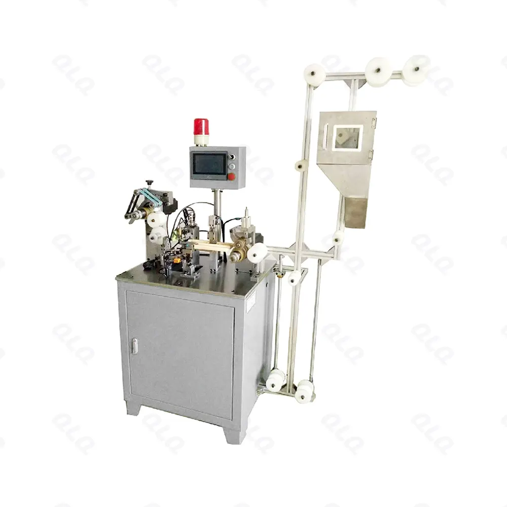 Step 6: Injection Waste Material Picking and Zipper Combining Machine - QLQ zipper manufacturing machine