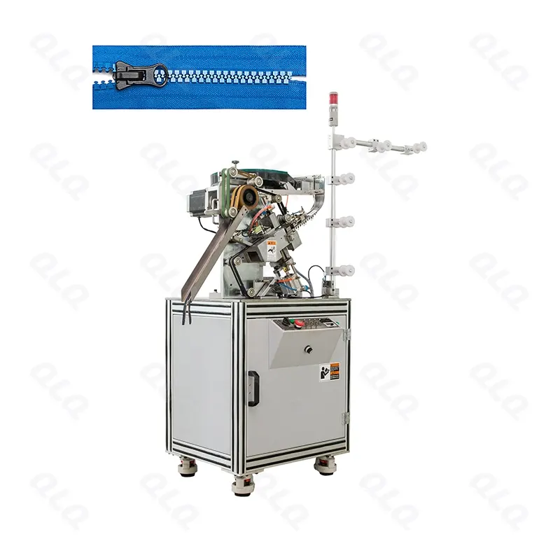 Step 2: Slider Mounting - QLQ zipper manufacturing machine