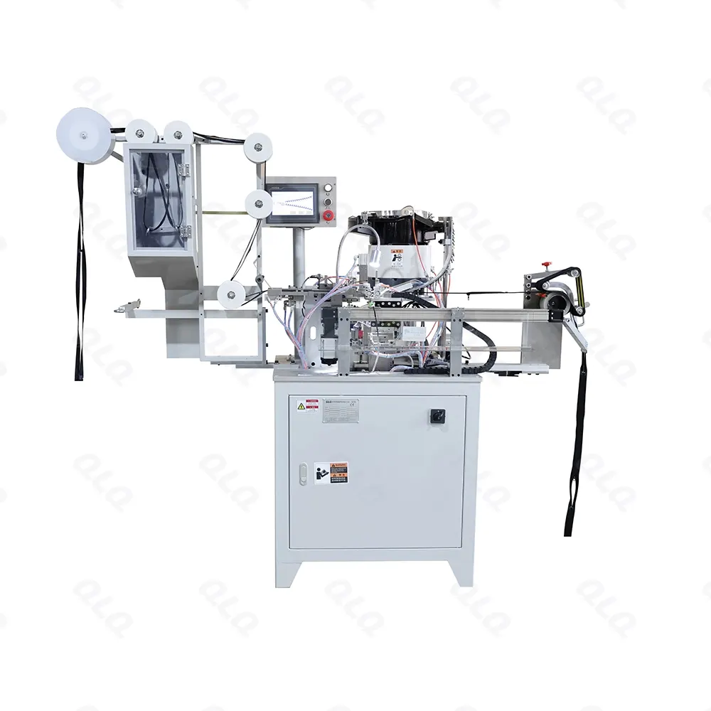 Step 5: Waste Material Picking Slider Mounting & Zipper Combining - QLQ zipper manufacturing machine