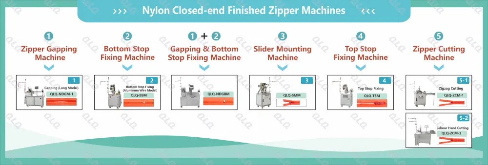 1-Process Chart - QLQ zipper manufacturing machine