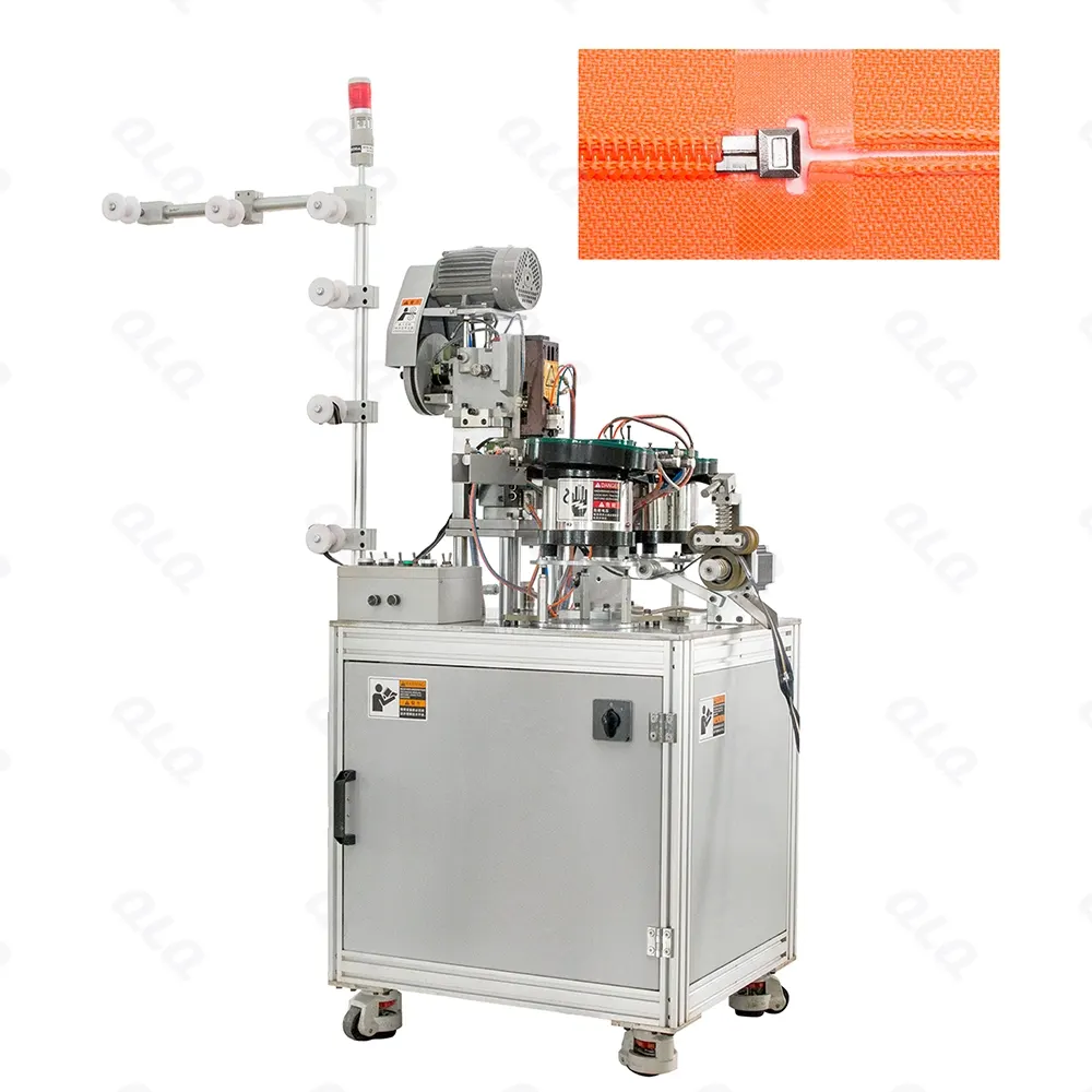 Step 4: Pin Box/Pin Pin Fixing - QLQ zipper manufacturing machine
