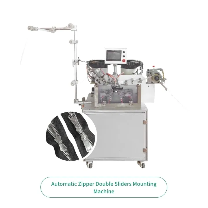 Automatic Zipper Double Sliders Mounting Machine