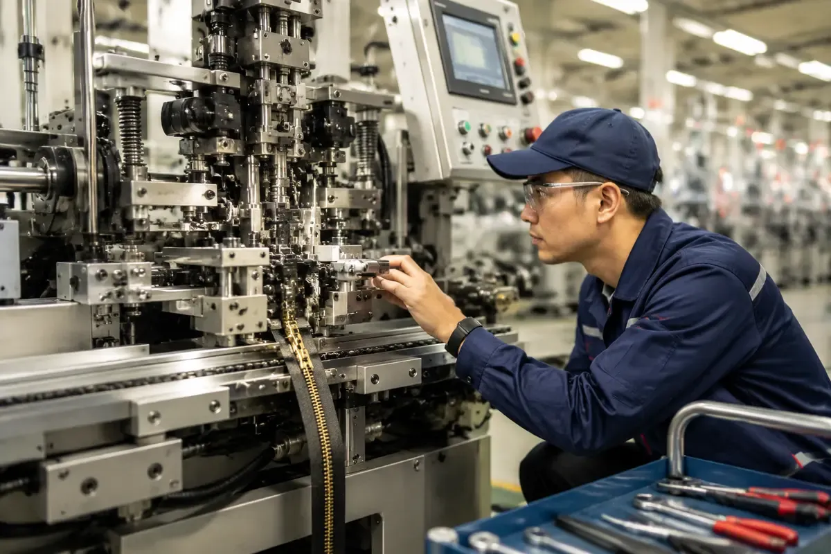 Zipper Machine Maintenance Guide 2026: Preventive Care Schedule to Extend Equipment Lifespan and Cut Downtime by 40%