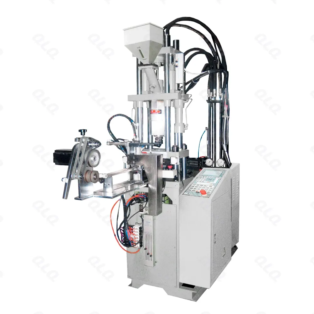 Step 3: Bottom Stop with Top Stop Injection - QLQ zipper manufacturing machine