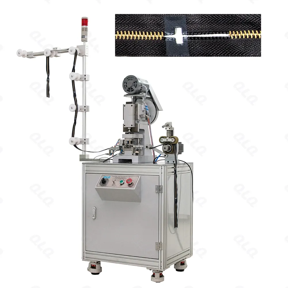 Step 3: Hole Punching - QLQ zipper manufacturing machine