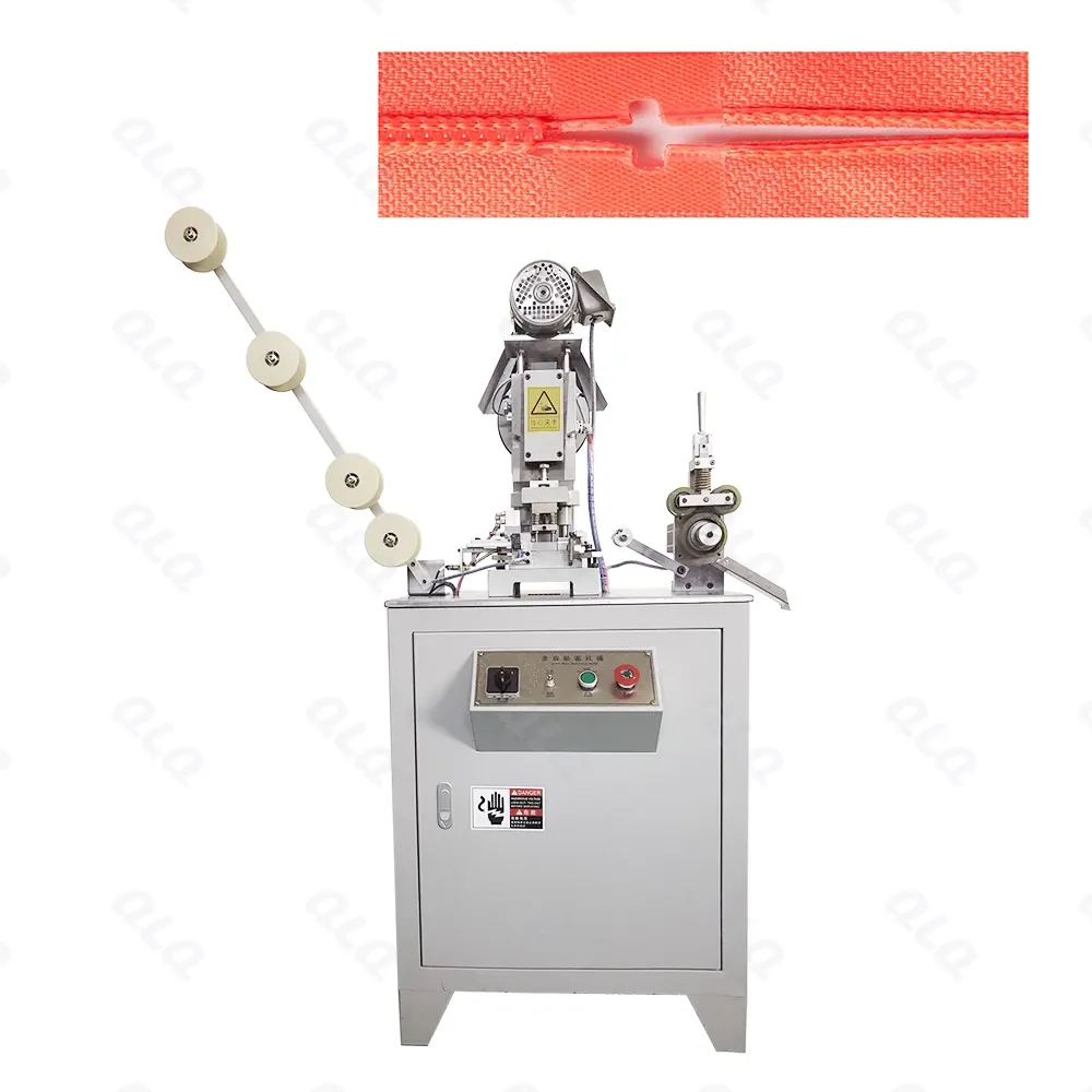 Step 3: Hole Punching - QLQ zipper manufacturing machine