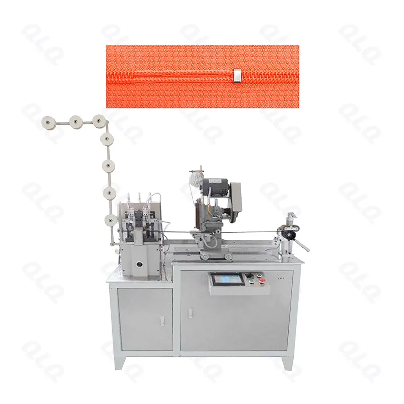 Step 1+2: Gapping & Bottom Stop Fixing - QLQ zipper manufacturing machine