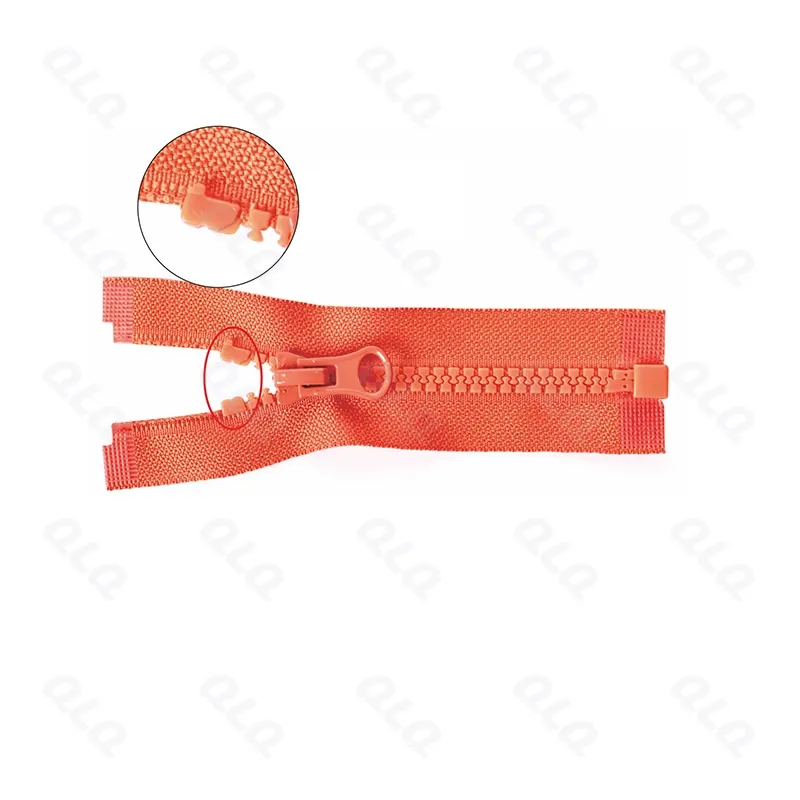 Step 2: Hook Shape Bottom Stop with Top Stop Injection - QLQ zipper manufacturing machine