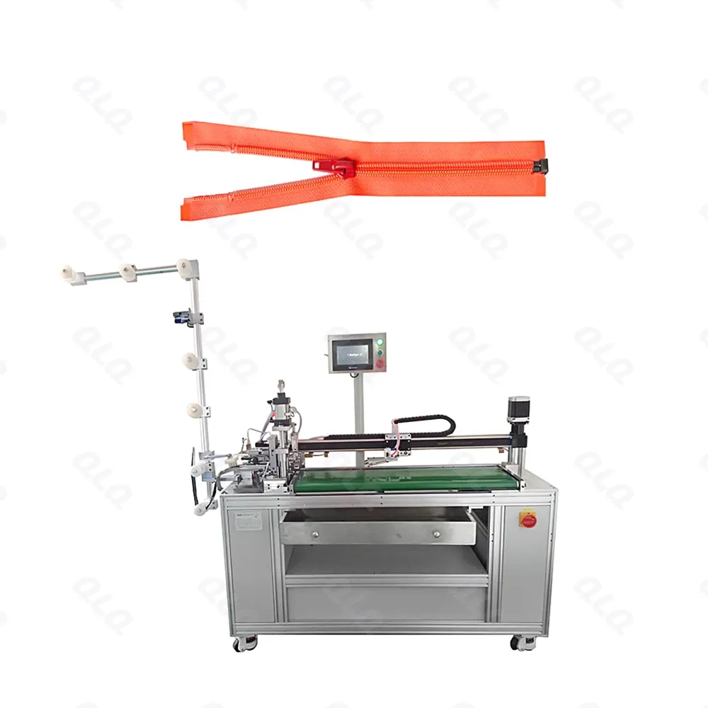 Step 8: Zipper Cutting - QLQ zipper manufacturing machine