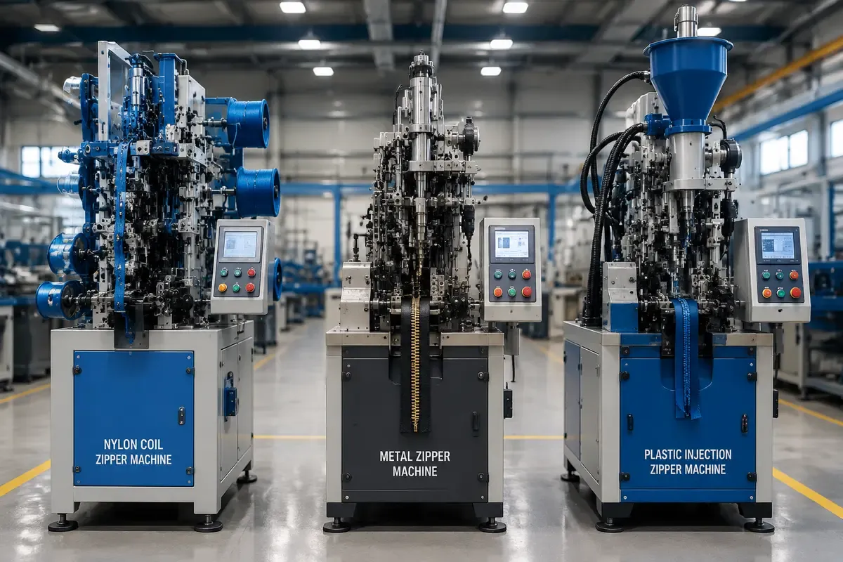 Nylon vs Metal vs Plastic Zipper Making Machines: How to Choose the Right Production Equipment for Your Factory