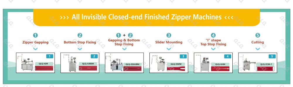 1-Process Chart - QLQ zipper manufacturing machine