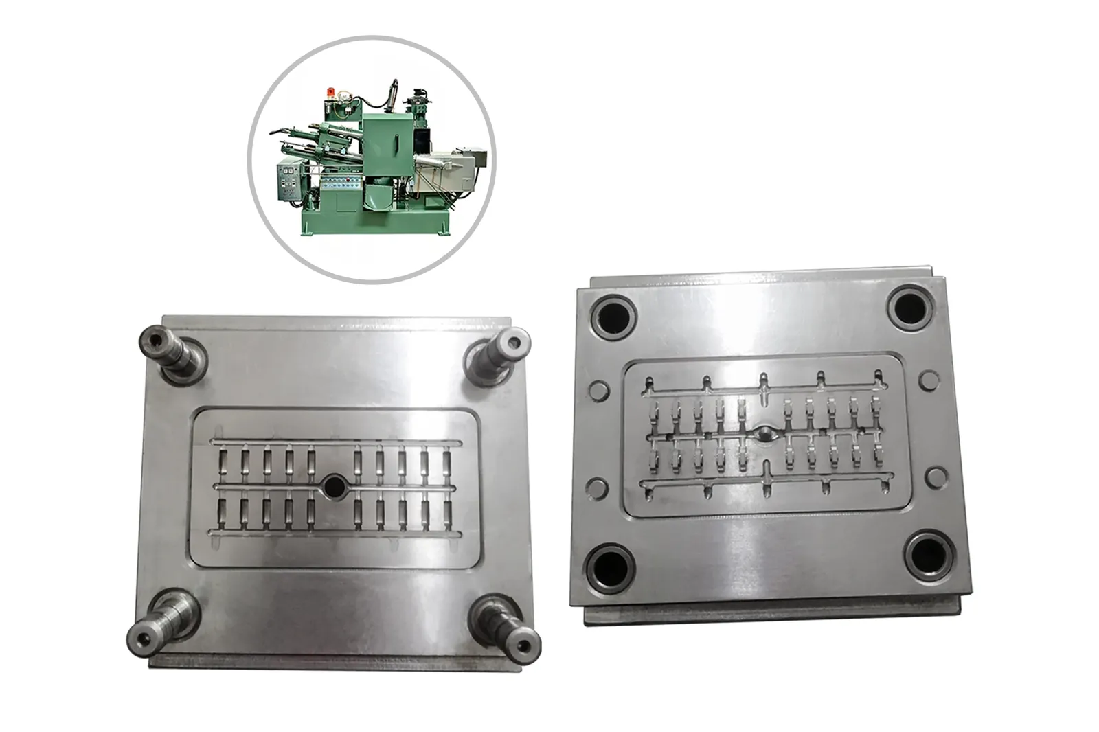 QLQ slider-cap molding zipper slider accessories diecasting zipper slider cap mould die-casting zipper stop mold