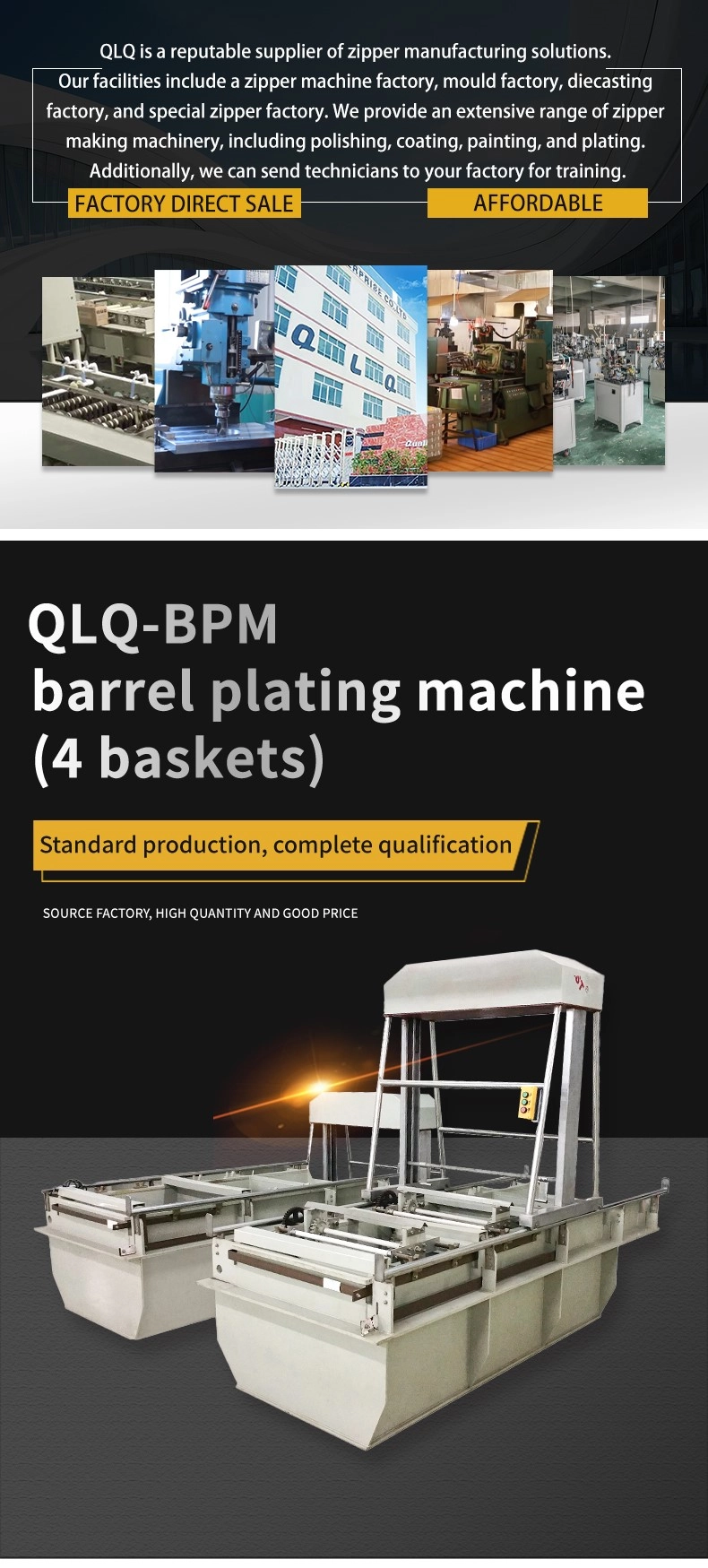 QLQ-BPM barrel plating machine(4 baskets) - product photo 1