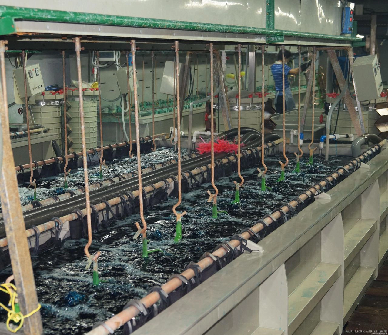 QLQ-RPM Automatic Rack Plating Production Line for Hardware Rack hanging plating machine