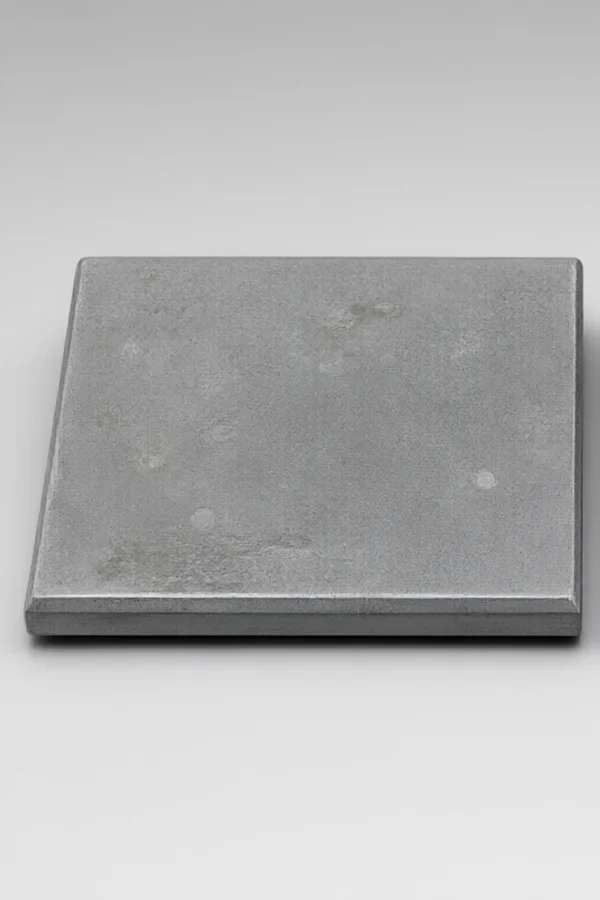 Raw die-cast Zinc Alloy Nameplate before dewaxing and surface finishing - dull gray unplated surface