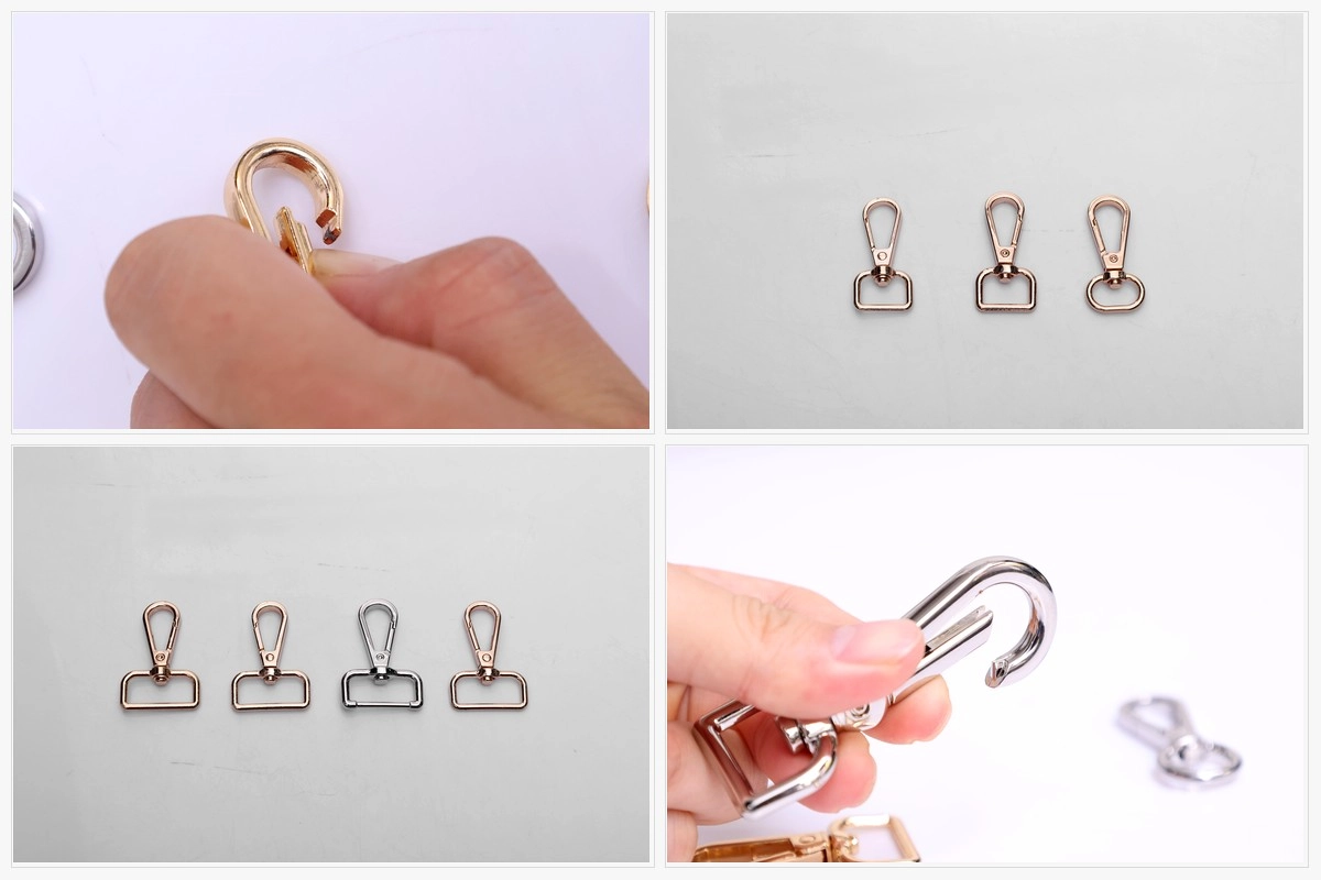 Hooks and clips after spray painting