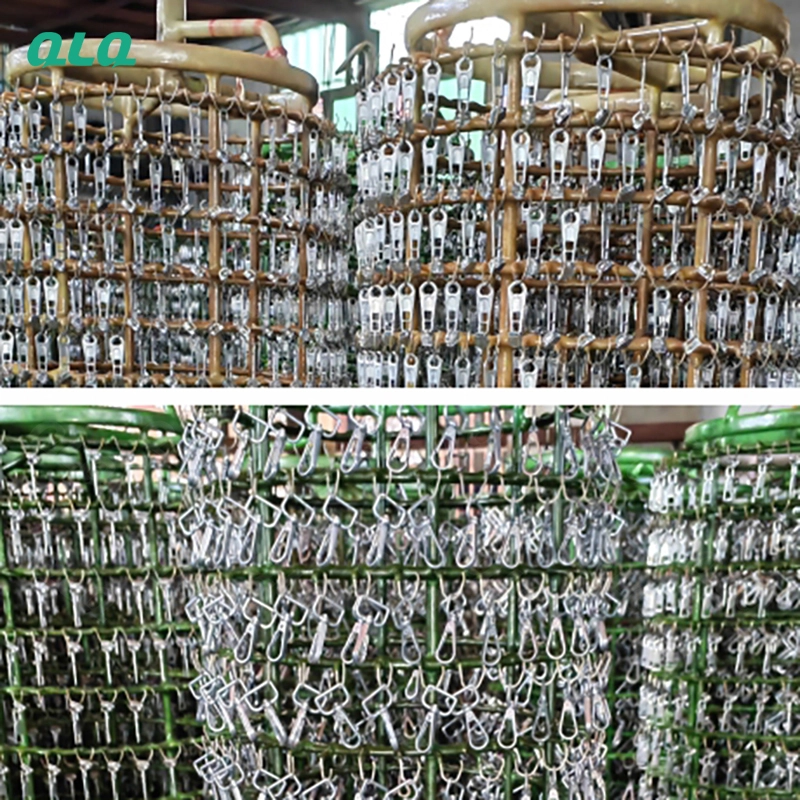 Plating rack and rack plating line for hardware - production view
