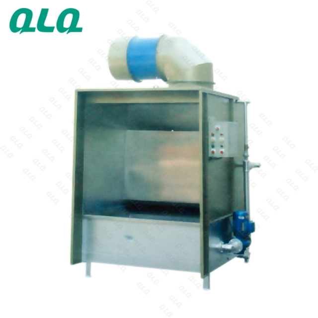 Barrel painting machine for metal parts - production view