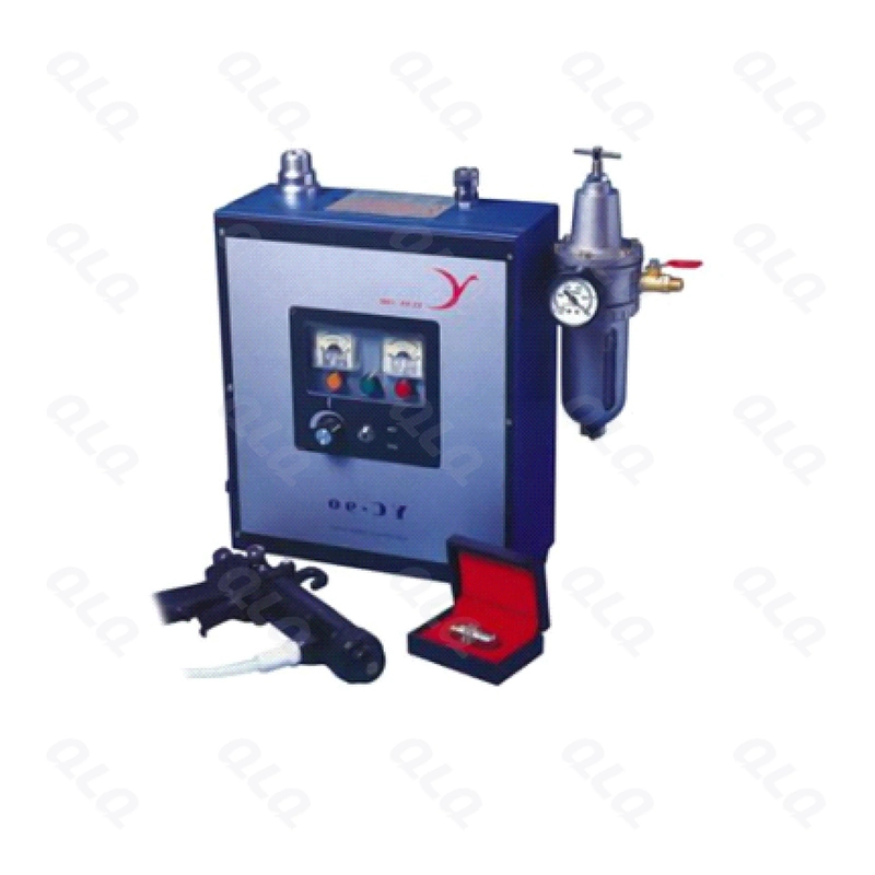 Barrel painting machine for metal parts - workshop detail