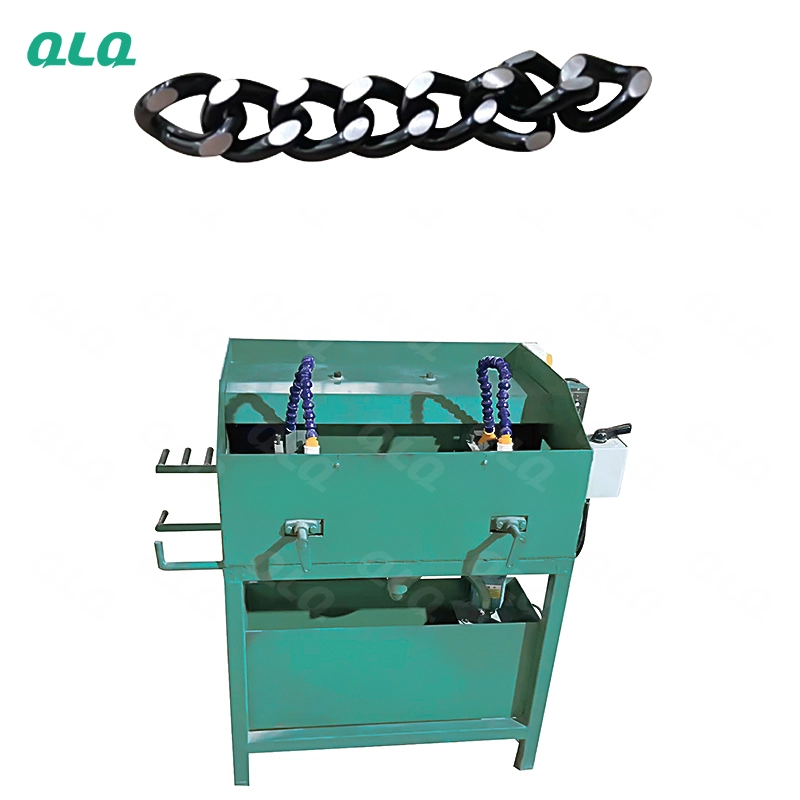 Metal polishing machine and buffing wheel in workshop - production view