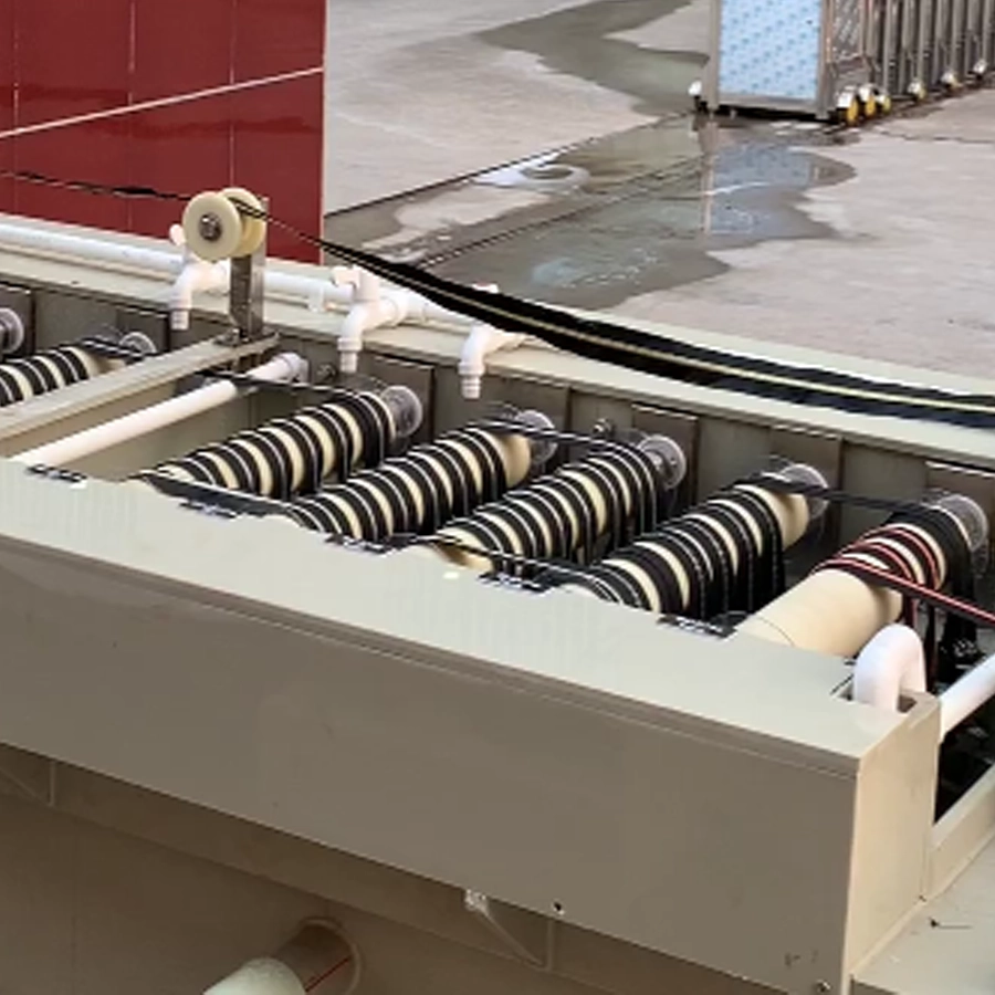 Plating rack and rack plating line for hardware - production view