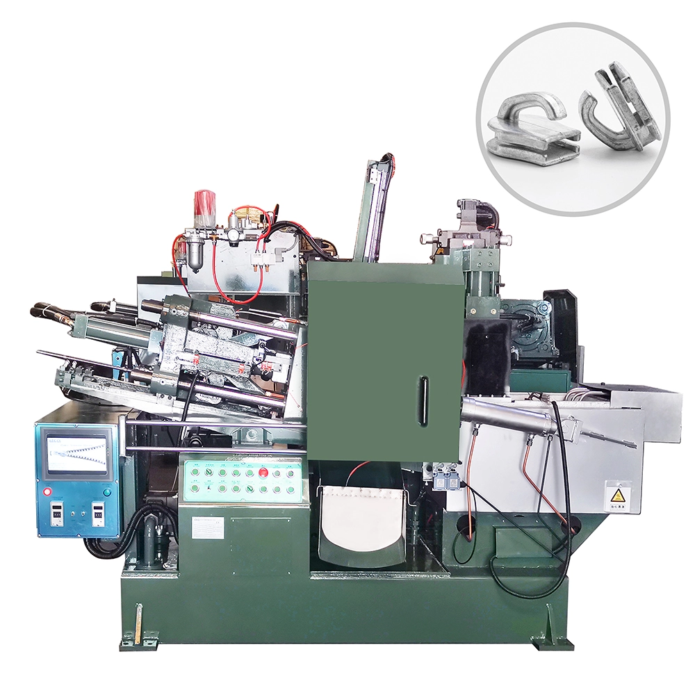 Zinc alloy die casting machine in workshop - production view