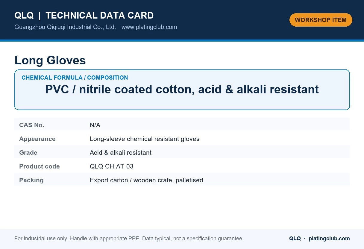 Long Gloves &mdash; chemical formula and technical data
