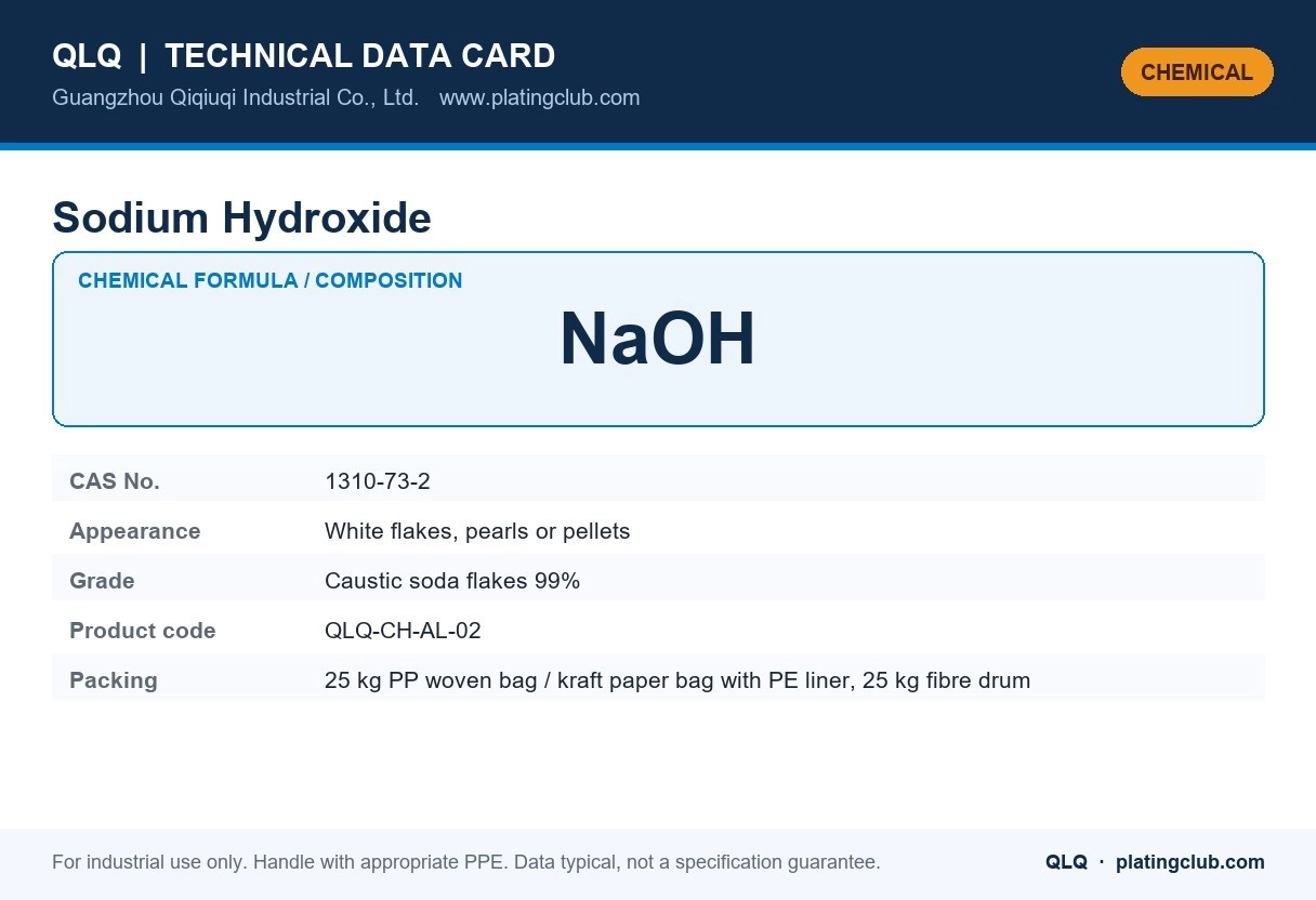 Sodium Hydroxide &mdash; chemical formula and technical data