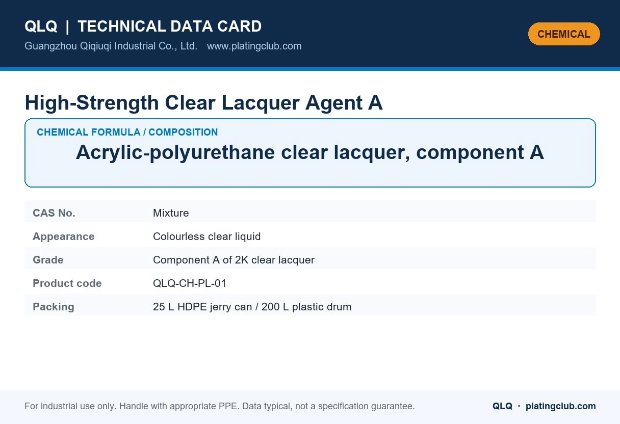 High-Strength Clear Lacquer Agent A &mdash; chemical formula and technical data